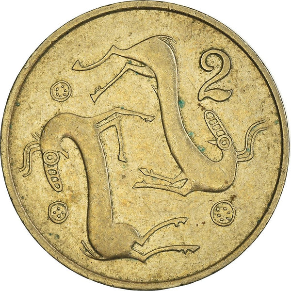 Cyprus 2 Cents Coin | Goat | KM54.1 | 1983