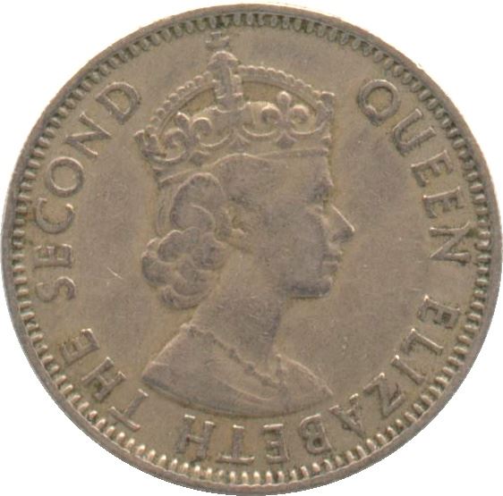Cyprus 50 Mils Coin | Queen Elizabeth II | KM36 | 1955
