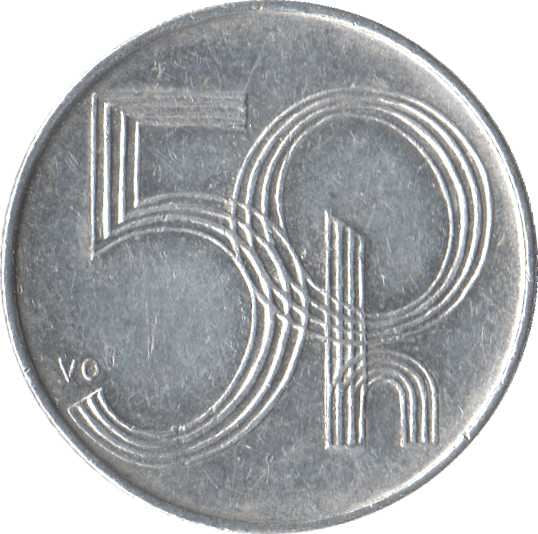 Czech Republic Coin Czech 50 Haleru | Lion | KM3 | 1993 - 2008