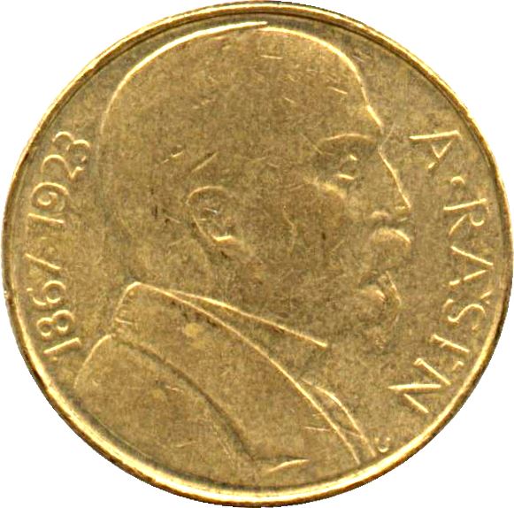 Czechoslovakia | 10 Korun Coin | Alois Rasín | KM159 | 1992 - 1993