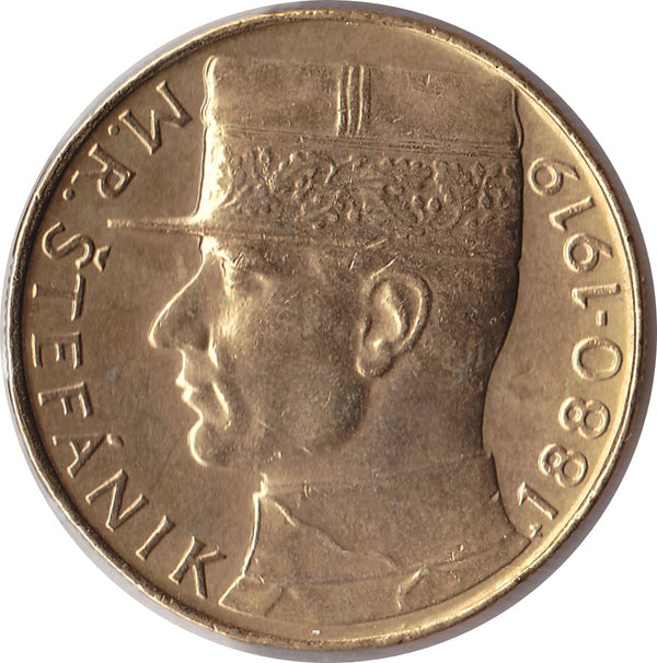 Czechoslovakia | 10 Korun Coin | Milan Rastislav Stefanik | KM153 | 1991 - 1993