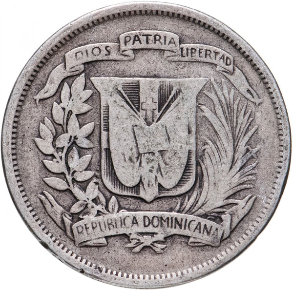 Dominican Republic 1/2 Peso Coin | Liberty | KM21 | 1937 - 1961