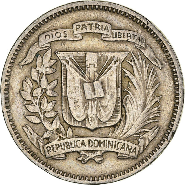 Dominican Republic 5 Centavos Coin | Liberty | KM18 | 1937 - 1974