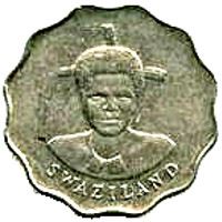 Eswatini 5 Cents Coin | King Mswati III | Arum Lily | KM40.1 | 1986