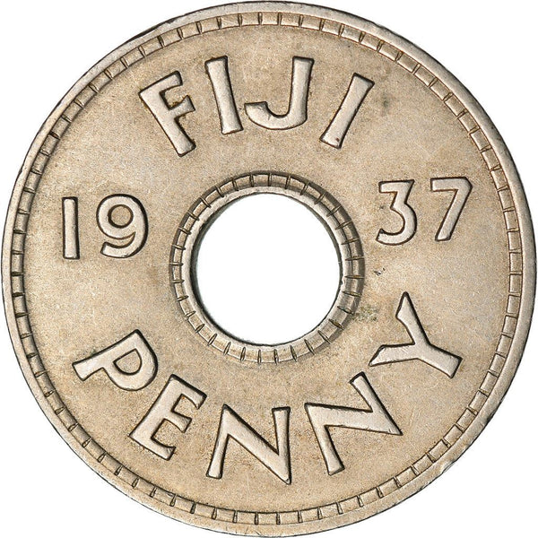 Fiji | 1 Penny Coin | George VI | KM7 | 1937 - 1945