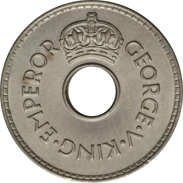 Fiji | 1 Penny Coin | King George V | KM2 | 1934 - 1936