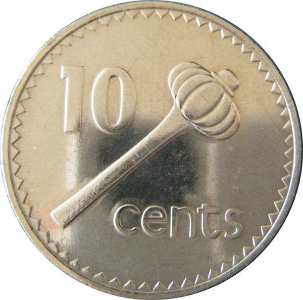 Fiji | 10 Cents Coin | Elizabeth II | Ula tavatava | KM52 | 1986 - 1987