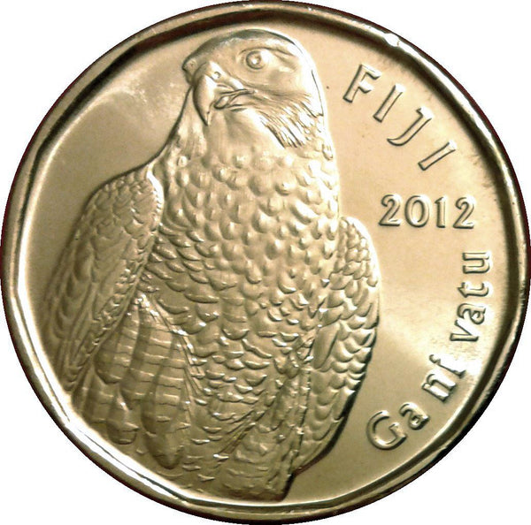 Fiji | 2 Dollars Coin | Peregrine Falcon | Tanoa Kava Bowl | KM337 | 2012 - 2014