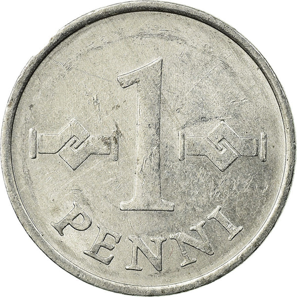 Finland Coin Finnish 1 Penni | Saint Hannes Cross | KM44a | 1969 - 1979