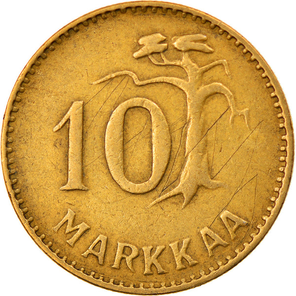 Finland Coin Finnish 10 Markkaa | KM38 | 1952 - 1962