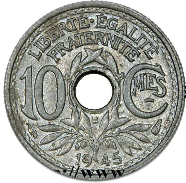 French Coin 10 Centimes | KM906 | France | 1944 - 1946