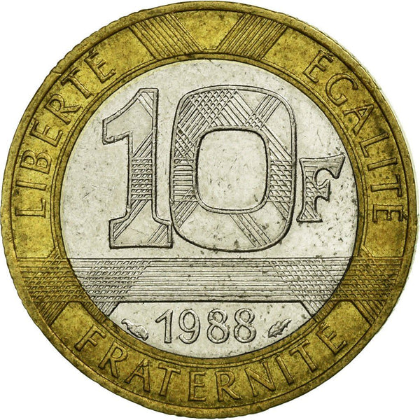 French Coin 10 Francs | Génie de la Liberté | KM964.1 | France | 1988 - 2001