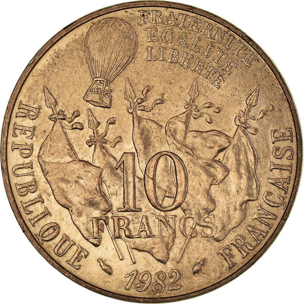 French Coin 10 Francs | Leon Gambetta | KM950 | France | 1982