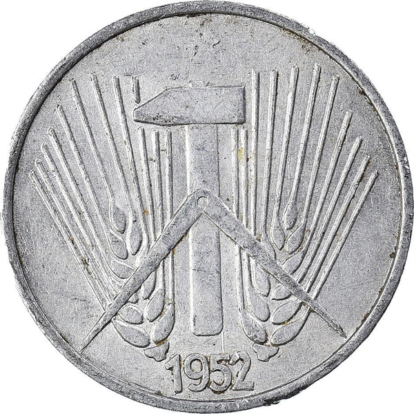 German Democratic Republic Coin Germany 1 Pfennig | Hammer | Compass | KM5 | 1952 - 1953