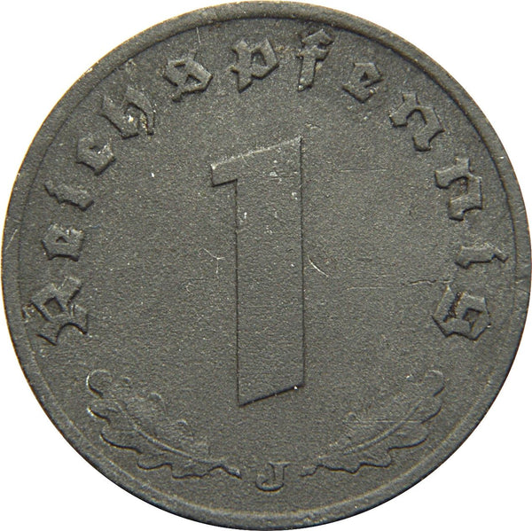 German Third Reich 1 Reichspfennig Coin | KM97 | 1940 - 1945