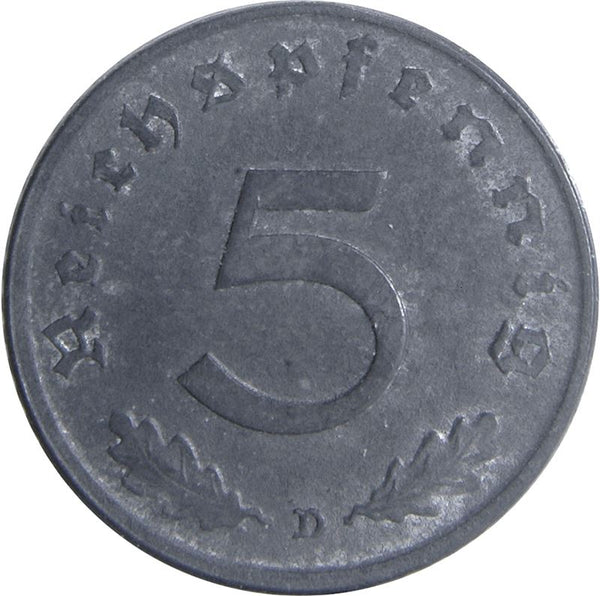 Germany | Allied occupation | 5 Reichspfennig Coin | KMA105 | 1947 - 1948