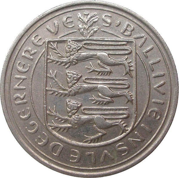 Guernsey Coin | 10 Pence | Queen Elizabeth II | Guernsey Cattle | KM30 | 1977 - 1984