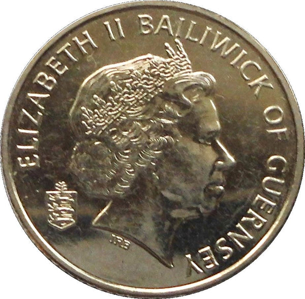 Guernsey Coin | 10 Pence | Queen Elizabeth II | Tomatoe | KM149a | 2012
