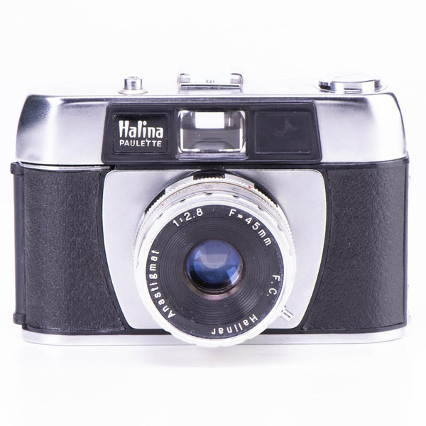 Halina Paulette Camera | 45mm f2.8 lens | White | Hong Kong | 1965 | Not Working