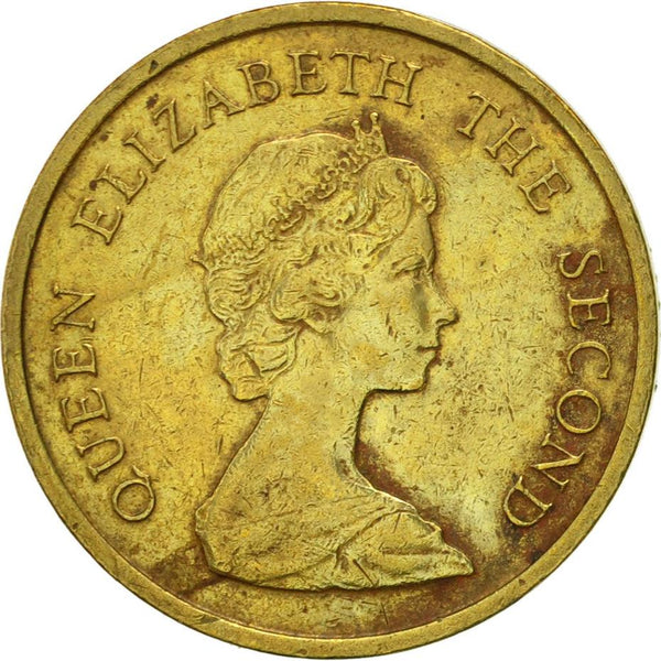 Hong Kong 10 Cents - Elizabeth II 2nd portrait Coin KM49 1982 - 1984