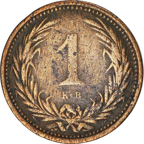 Hungary 1 Filler Coin | Franz Joseph | Holy Crown | KM480 | 1892 - 1914
