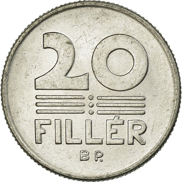 Hungary 20 Filler Coin | KM676 | 1990 - 1996