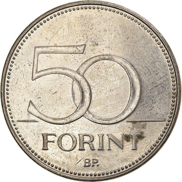 Hungary 50 Forint Coin | Saker Falcon | KM850 | 2012 - 2021