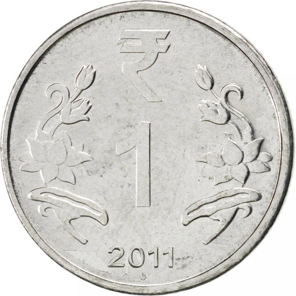 India 1 Rupee Coin 2011 - 2019 KM:394
