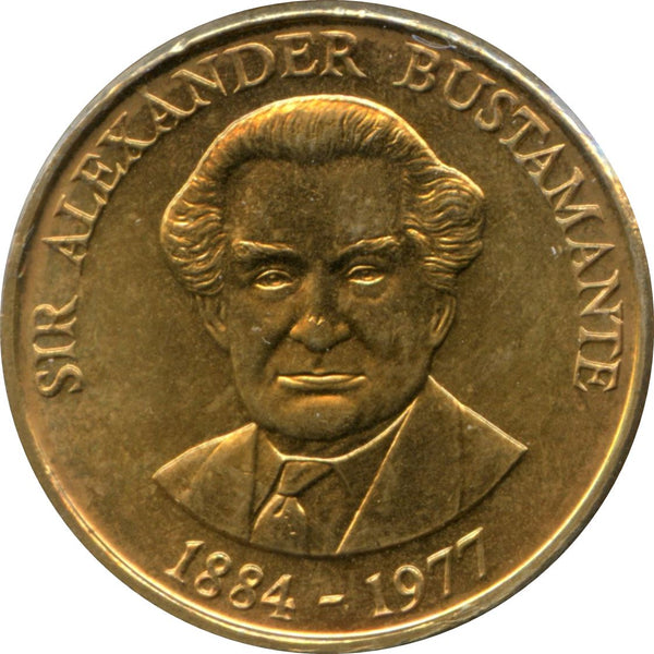 Jamaica 1 Dollar Coin | Sir Alexander Bustamante | KM145a | 1993 - 1994
