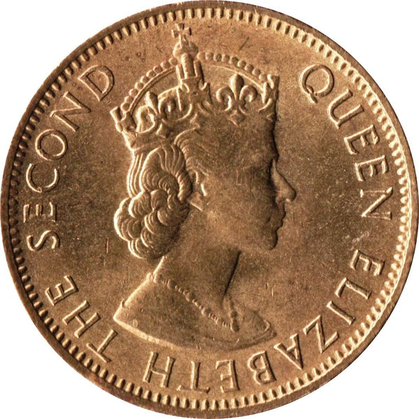 Jamaica 1/2 Penny Coin | Queen Elizabeth II | KM38 | 1964 - 1966