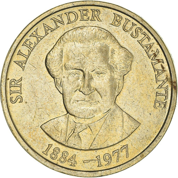 Jamaica Coin | 1 Dollar Coin | Sir Alexander Bustamante | KM145 | 1990 - 1993