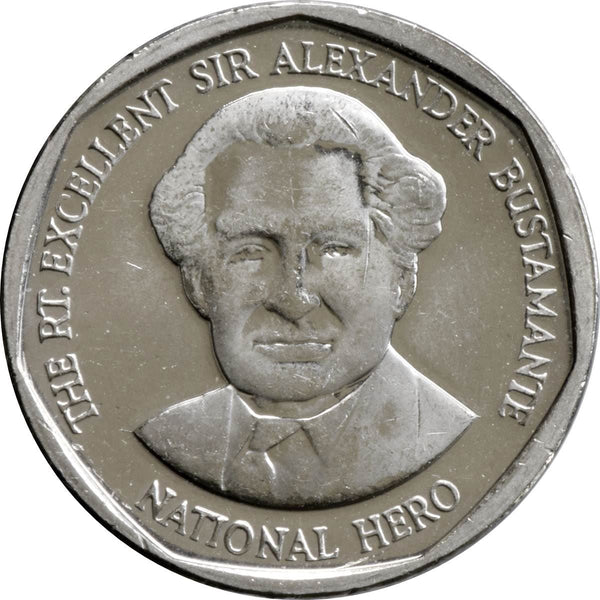 Jamaica Coin | 1 Dollar Coin | Sir Alexander Bustamante | KM189 | 2008 - 2018