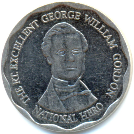 Jamaica Coin | 10 Dollars Coin | George William Gordon | KM190 | 2008 - 2018
