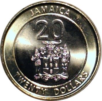 Jamaica Coin | 20 Dollars Coin | Marcus Garvey | 2008 - 2018