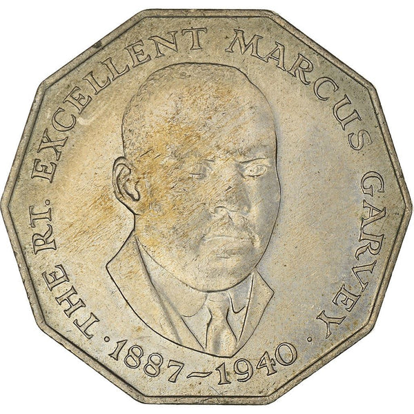 Jamaica Coin | 50 Cents Coin | Marcus Garvey | KM65 | 1975 - 1990