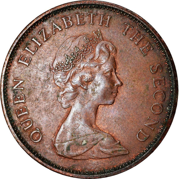 Jersey Coin Islander 2 Pence | Queen Elizabeth II | Lions Shield | KM47 | 1981
