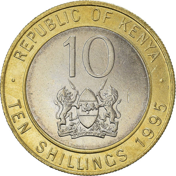 Kenya 10 Shillings Coin | KM27 | 1994 - 1997