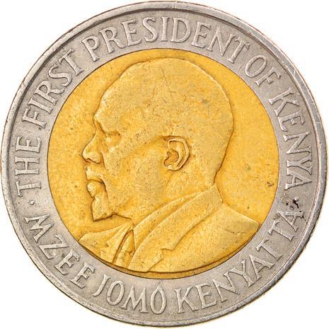 Kenya 20 Shillings | Mzee Jomo Kenyatta Coin | KM36.1 | 2005 - 2009