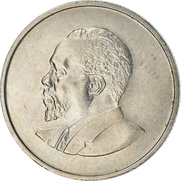 Kenya 25 Cents Coin | Mzee Jomo Kenyatta | KM3 | 1966 - 1967