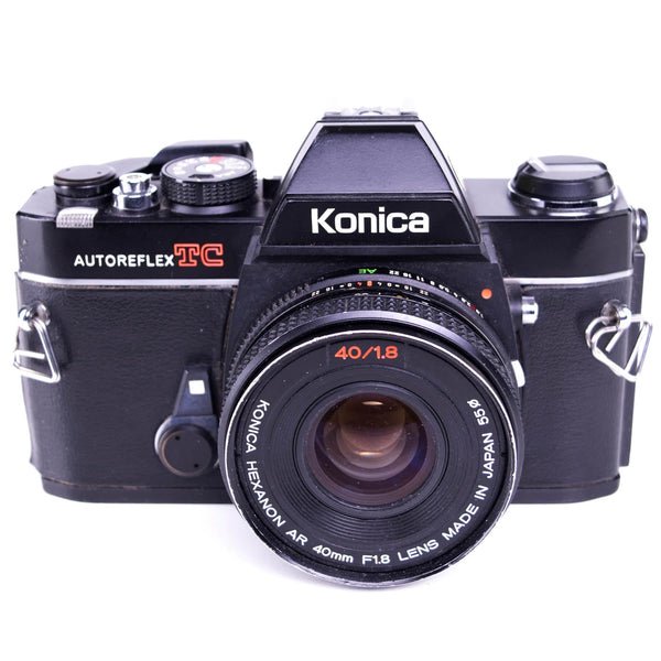 Konica Autoreflex TC Camera | AR 40mm f1.8 lens | Black | Japan | 1976 - 1982