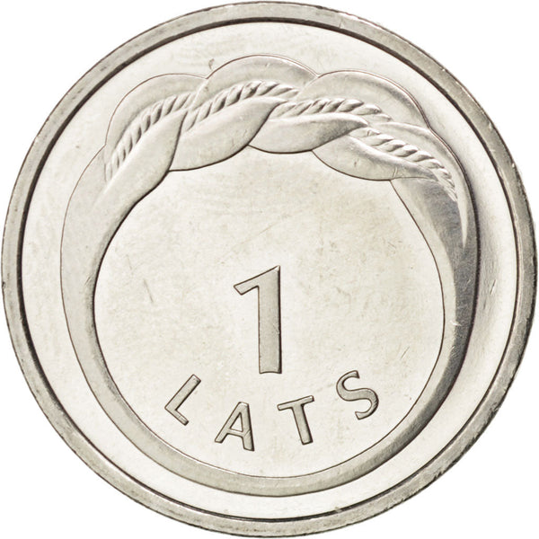 Latvia Coin Latvian 1 Lats | Namejs Ring | KM101 | 2009
