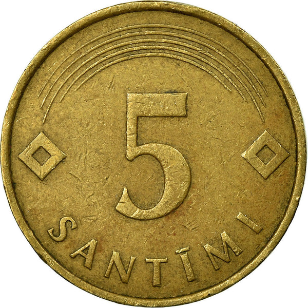 Latvia Coin Latvian 5 Santimi | KM16 | 1992 - 2009