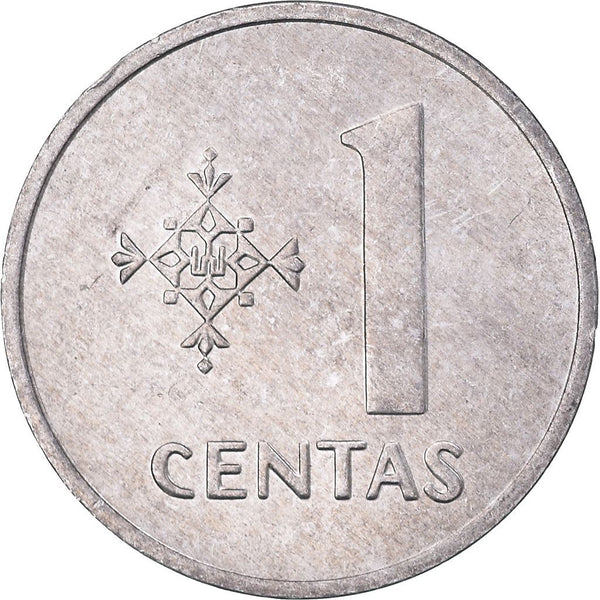 Lithuania Coin Lithuanian 1 Centas | Vytis | Horse | Knight | KM85 | 1991