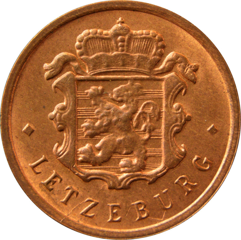 Luxembourg 25 Centimes Coin | Grand Duchess Charlotte | KM45 | 1946 - 1947