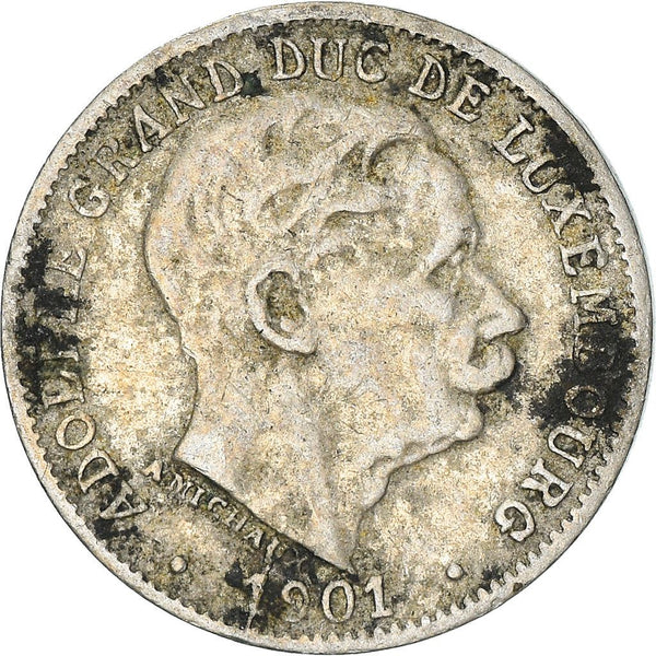 Luxembourg | 5 Centimes Coin | Adolphe | KM24 | 1901