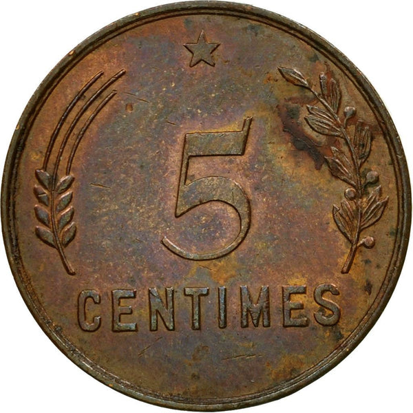 Luxembourg 5 Centimes Coin | Grand Duchess Charlotte | 1930