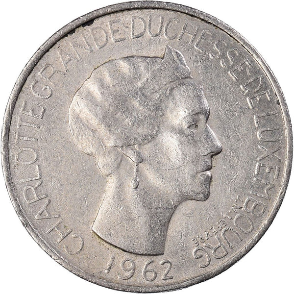 Luxembourg | 5 Francs Coin | Charlotte | KM51 | 1962