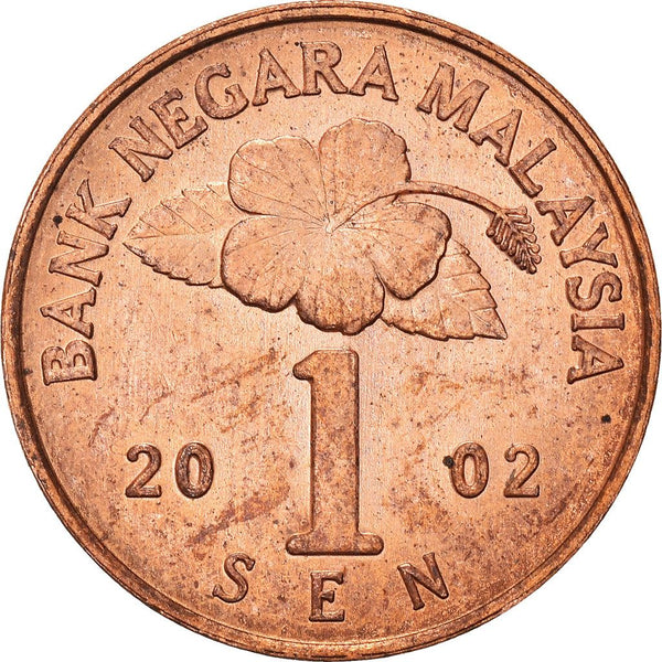 Malaysia 1 Sen Coin KM49 1989 - 2008 Copper clad steel