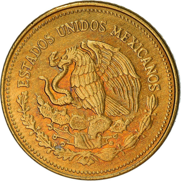 Mexico 20 Pesos | Guadalupe Victoria | Golden Eagle | Snake Coin | KM508 | 1985 - 1990