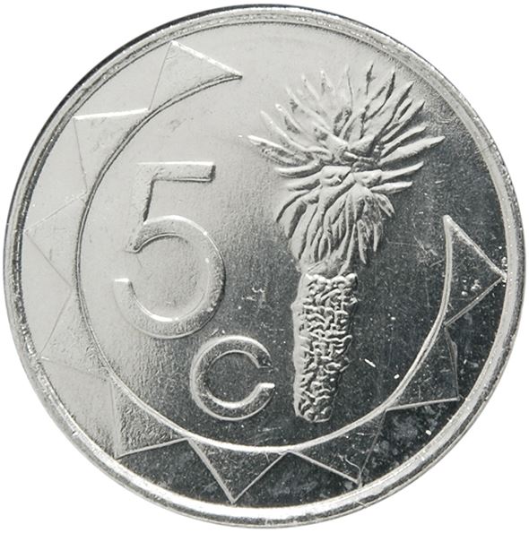 Namibia 5 Cents Coin KM1 1993 - 2015